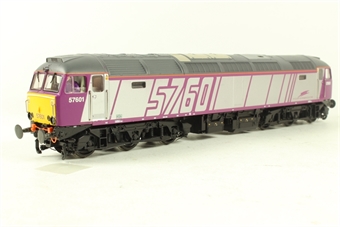 Class 57/6 57601 in Porterbrook Silver & Purple Livery - Collectors Club Limited Edition Model for 2005
