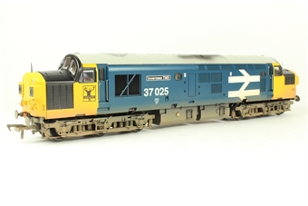 Class 37/0 37025 "Inverness TMD" in BR large logo blue - Weathered - Rails of Sheffield Ltd Ed