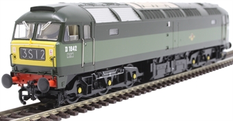 Class 47/0 D1842 in BR green with small yellow panels - as preserved - Digital sound fitted