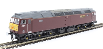 Class 47/0 47245 in West Coast Railway Company maroon