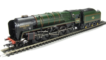 Class 9F standard 2-10-0 92220 'Evening Star' in BR Green with late crest and BR1G tender