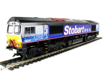 Class 66/9 66411 'Eddie the Engine' in DRS/Stobart Rail Livery