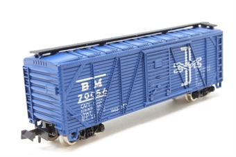 40' wood single sheathed boxcar of the Boston & Maine - blue 70056