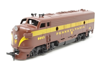F7A EMD 9643 of the Pennsylvania Railroad