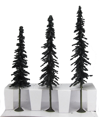 8" - 10" Conifer Trees - Pack Of 3