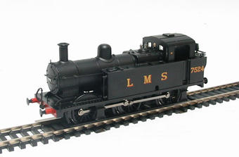Class 3F Fowler Jinty 0-6-0 tank loco 7524 in LMS black