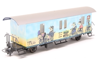 Baggage/Bike Wagon D4029 of theRhB Railway