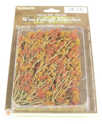Wire Foliage Branches - Mixed Fall colours