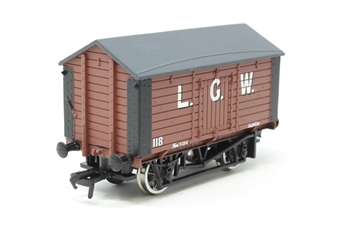 10 Ton Covered Salt Wagon 118 in 'L.G.W' Red Livery - Limited Edition for Harburn Hobbies