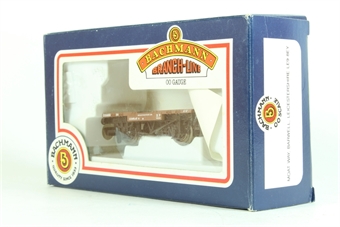 BR Conflat A B506033 in BR Brown Livery with Maroon Container BD6600B