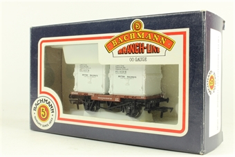 Conflat A B702201 in BR bauxite with 2 white containers AFU16320B & AFU16327B