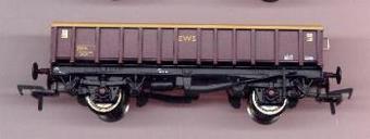 MFA open box mineral wagon in EWS maroon livery
