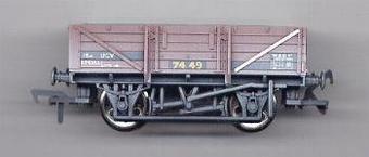 5-plank china clay wagon without hood B743221 BR brown - weathered