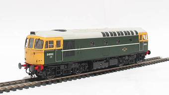Class 33/0 diesel D6553 in BR green with full yellow ends
