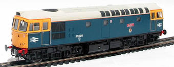 Class 33/0 diesel 33025 "Sultan" in BR blue with grey roof
