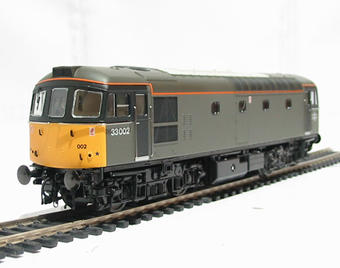 Class 33/0 diesel 33002 in Departmental grey livery