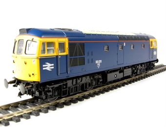 Class 33/2 diesel 33211 in BR blue with full yellow ends