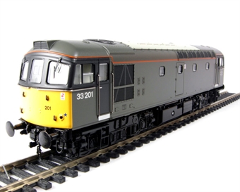Class 33/2 diesel 33201 in Engineers grey