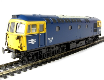 Class 33/1 diesel 33118 in BR blue
