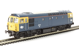 Class 33/1 33102 in BR Blue with full yellow ends