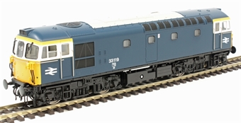 Class 33/1 33119 in BR blue with white cab surrounds