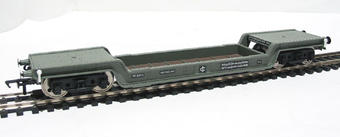 45 ton bogie well wagon in BR grey livery