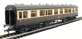 Collett 60ft 1st/3rd composite 7318 in GWR chocolate & cream