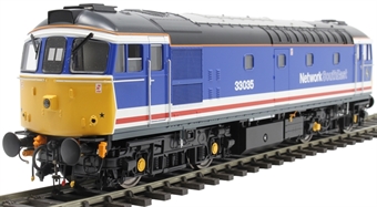 Class 33/0 33035 "Spitfire" in Network SouthEast blue