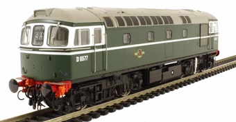 Class 33/0 diesel D6577 in early BR green