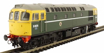 Class 33/0 diesel D6570 in BR green with full yellow ends