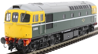 Class 33/0 D6518 in BR green with full yellow ends