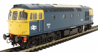 Class 33/0 diesel 6544 in BR blue with full yellow ends