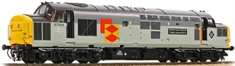 Class 37/0 37194 'British International Freight Association' in Railfreight Distribution Sector triple grey with centre headcode