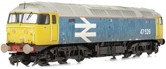 Class 47/4 47526 in BR large logo blue - Weathered - Deluxe Digital sound fitted with working fans