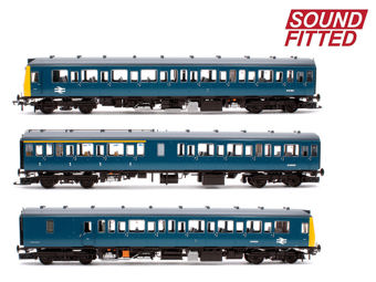 Class 117 3-Car DMU L412 BR Blue - DCC Sound