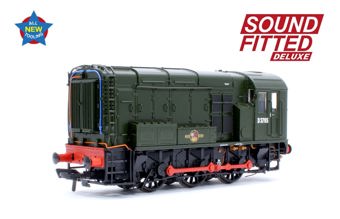 Class 08 D3785 BR Green (Late Crest) Diesel Locomotive - Deluxe DCC Sound