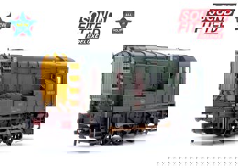 Class 08 08923 BR Green (Wasp Stripes) Diesel Locomotive - Deluxe DCC Sound & Weathered