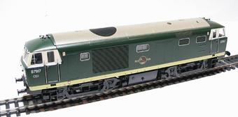 Class 35 Hymek D7017 in BR green with white cab window surrounds