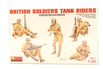 British Soldiers Tank Riders