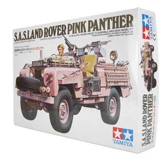 British SAS (Special Air Service) Land Rover 'Pink Panther' with figure .
