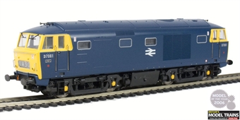 Class 35 Hymek D7061 in BR Blue with full yellow ends. 