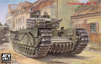 Churchill Mk IV with metal barrel, realistic suspoension, photo etch, realistic mudguards & 4 british decal options