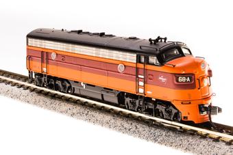 F7A EMD 68C of the Milwaukee Road - digital sound fitted