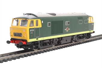 Class 35 Hymek D7076 in BR green with full yellow ends