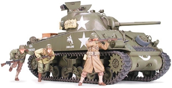 M4A3 Sherman Medium tank with 75mm Gun & 3 figures