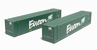 2 x 45ft Intermodal containers in Eucon livery
