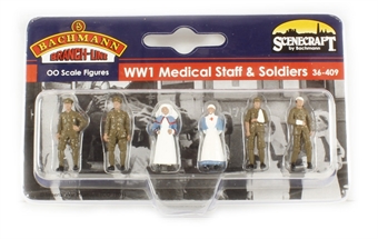 Pack of World War 1 medical staff and soldiers