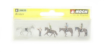 4 horses (3 mounted) & 1 trainer