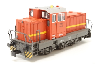 Henschel DHG 700 DVM ML003 in red (DCC fitted, AC 3-rail)