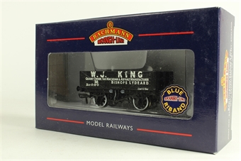 5 Plank Wagon with Steel Floor 38 in 'W. J. King' Black Livery - Limted Edition of 504 Pieces for Buffers
